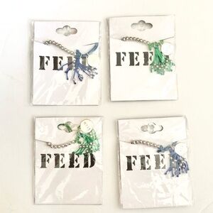 NWT Feed 5 Tassel Bracelets